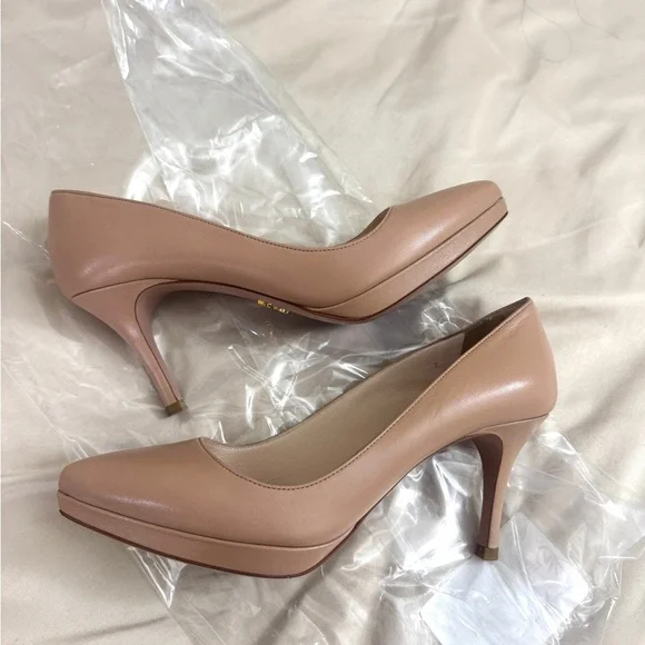 Prada Tan Classic Pointed-Toe Heels - Picture 1 of 3